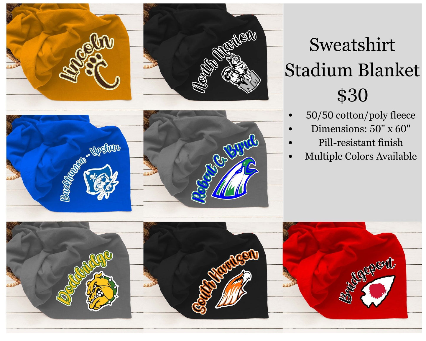 Sweatshirt Stadium Blanket